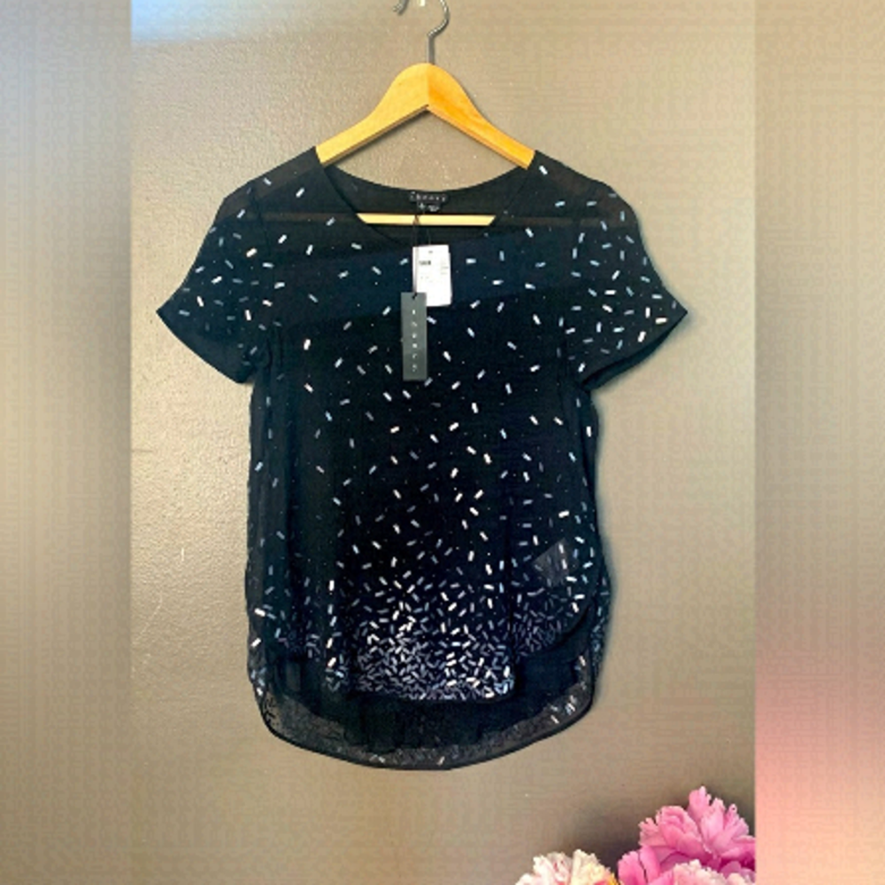 COPY - BNWT- Theory  Sheer Blouse- Small